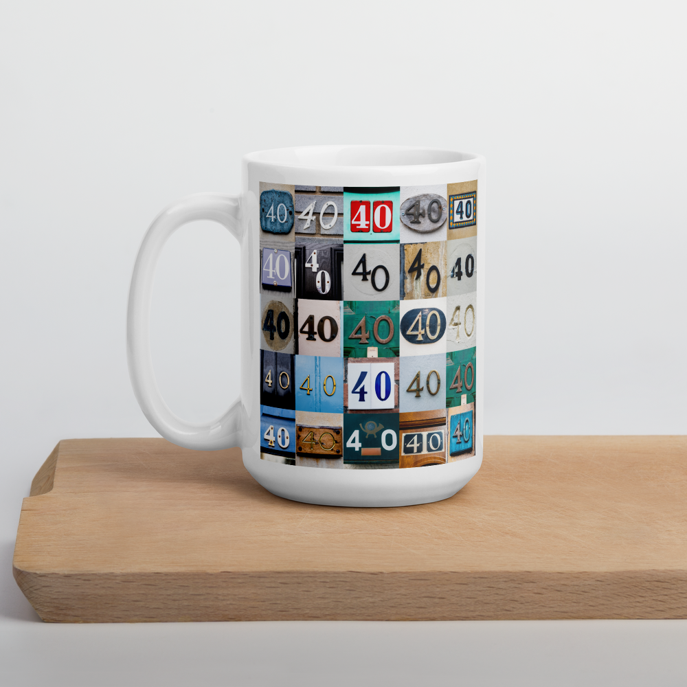 Bristol UK - Mug 40 Years - White Glossy Mug