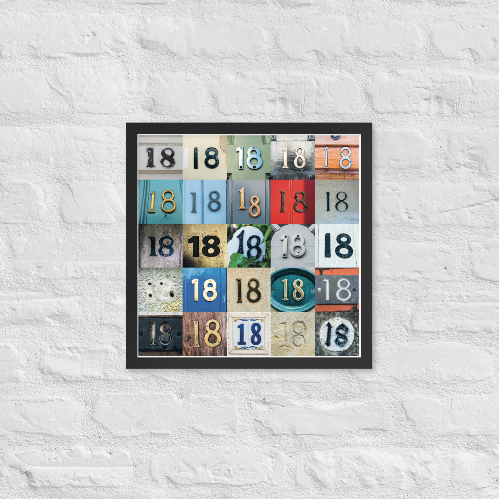 Bristol UK - 18 year - Framed Poster (in)