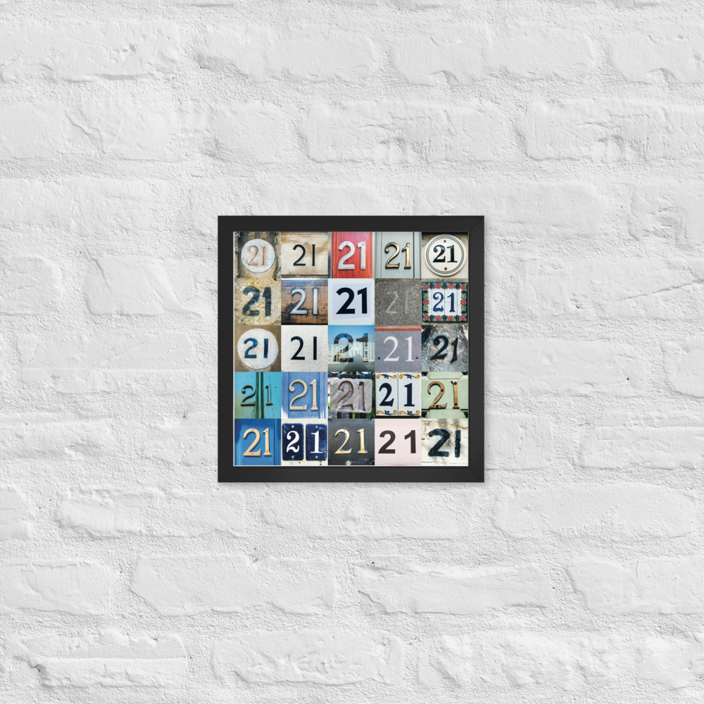 Bristol UK - 21 year - Framed Poster (in)